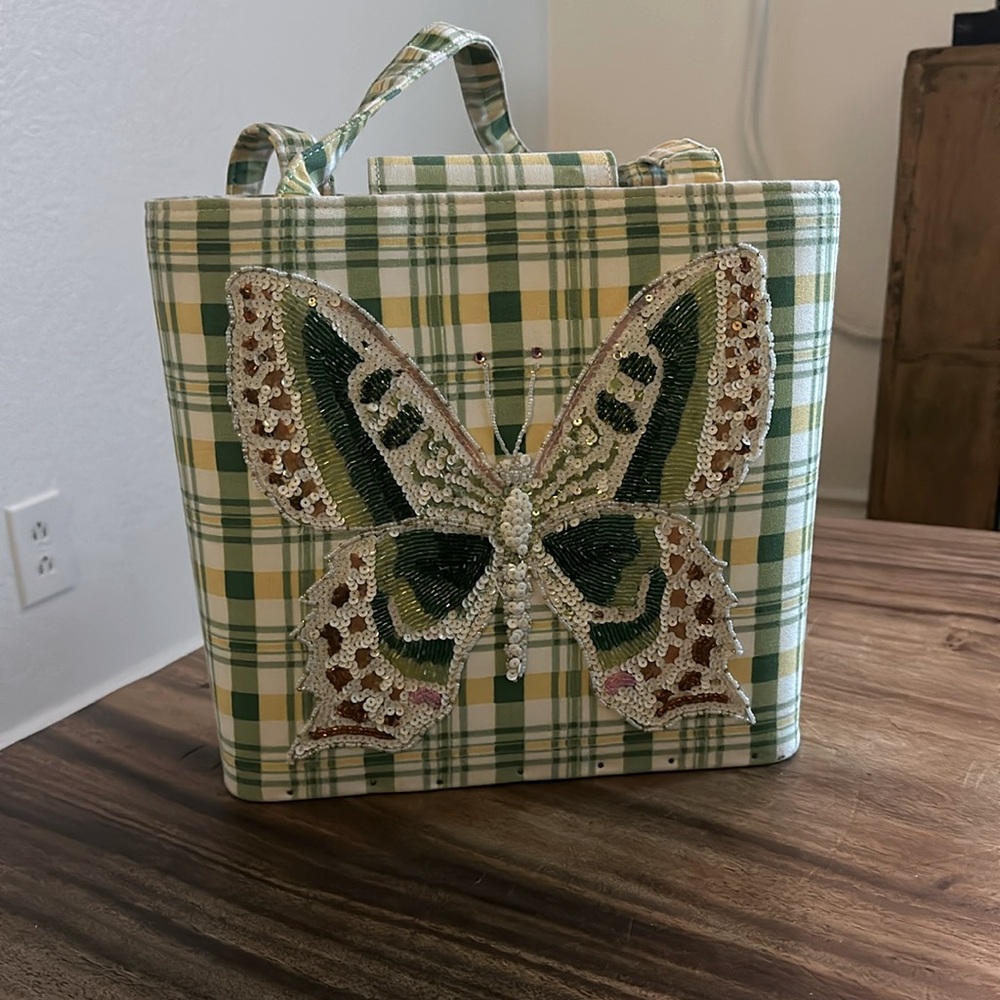 Fun Sequin Butterfly Tote